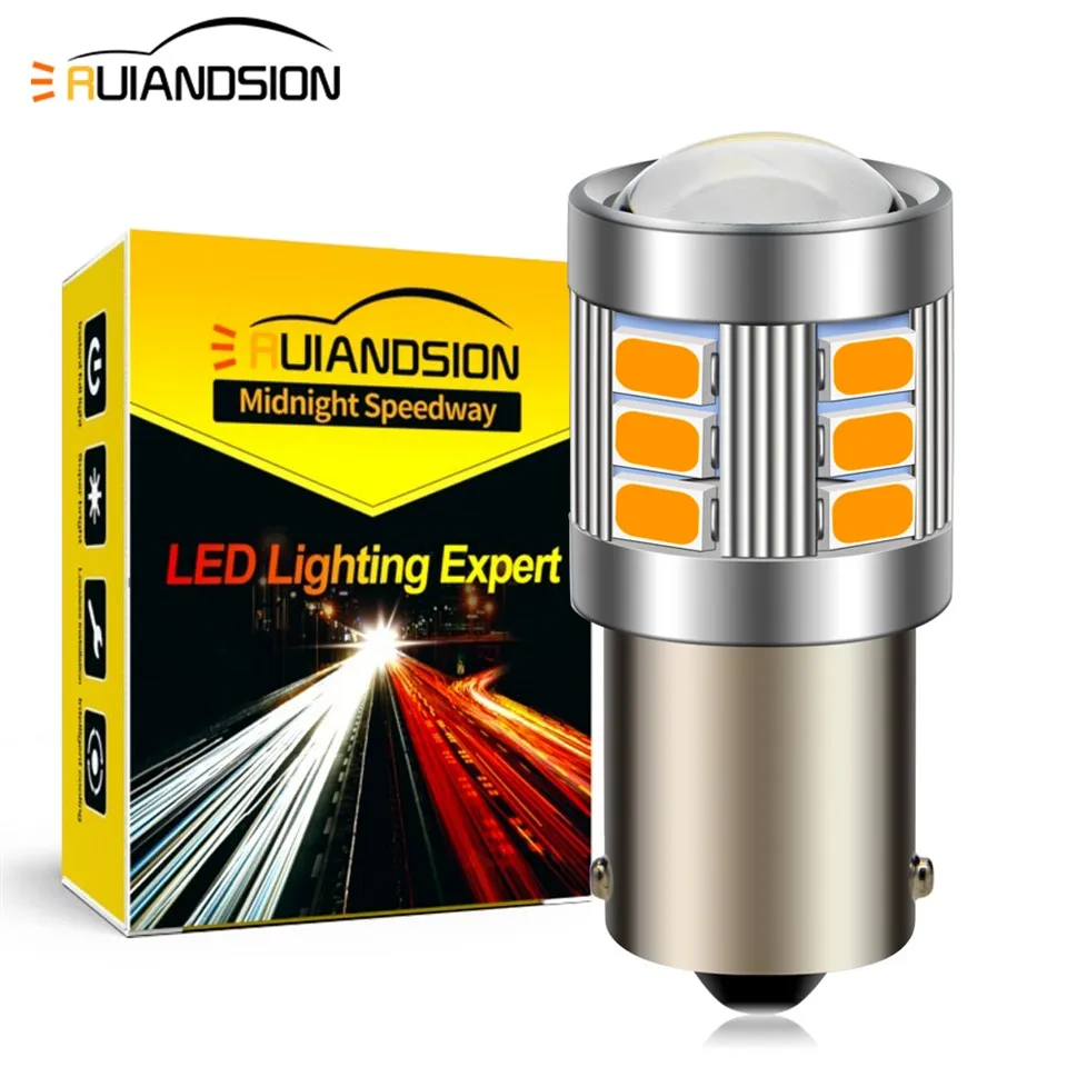 Ruiandsion 1156 BA15S LED turn signal lights for trucks 12V 24V 36V Yellow White Red Ruiandsion 1156 BA15S LED turn signal lights for trucks 12V 24V 36V Yellow White Red